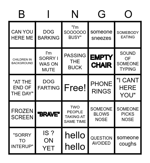 SEDS - MDT - Bingo Card