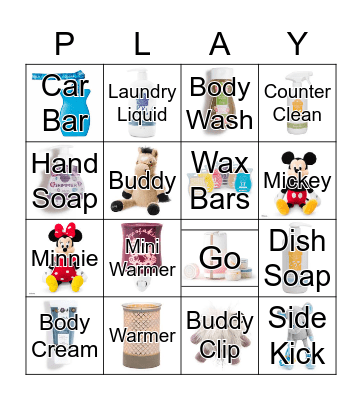 Scentsy Bingo Card
