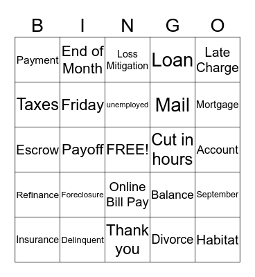 Collections Bingo Card