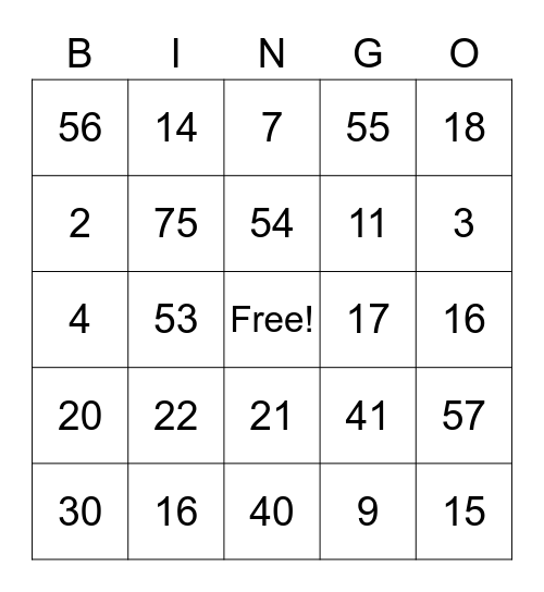 Happy Birthday Michelle Bingo Card