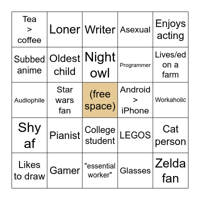 9TailedFaux Bingo Card