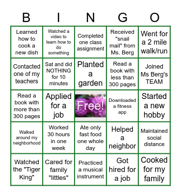 Brunch with Berg #3 Bingo Card