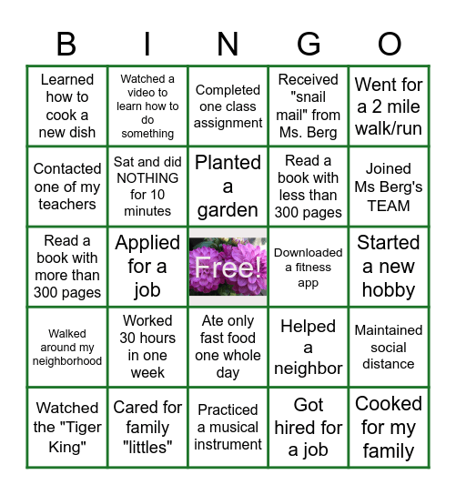 Brunch with Berg #3 Bingo Card