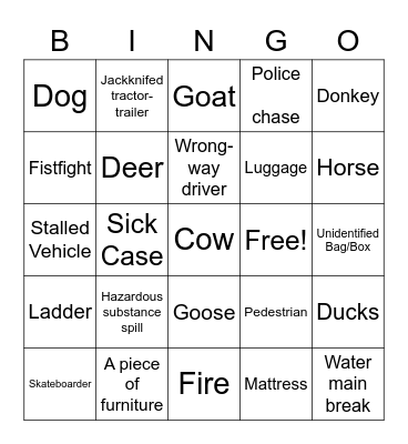 Rodger Brand Bingo Card