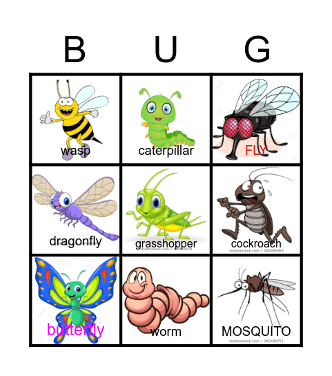 BUG Bingo Card