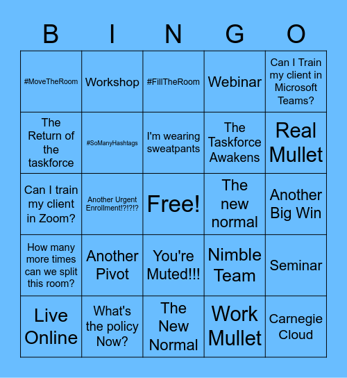 Digital Happiness Hour Bingo Card