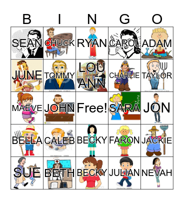 FAMILY BINGO Card