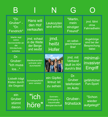 BERGDOKTOR- Bingo Card