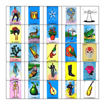 Loteria Bingo Card