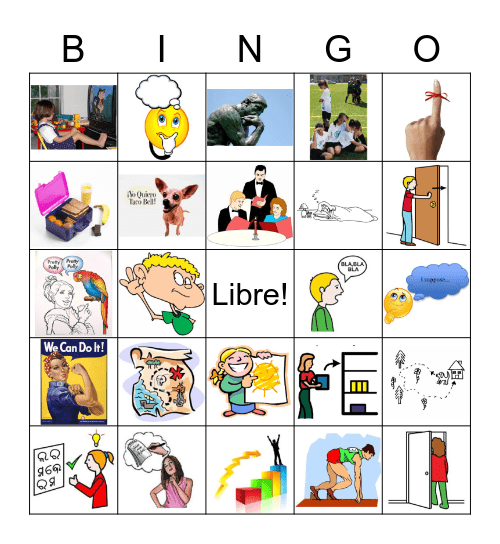 Vista Cap 4 Verbos Bingo Card