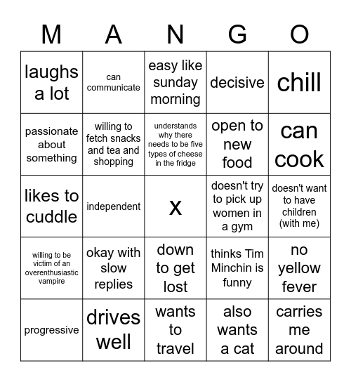 what an elle wants Bingo Card