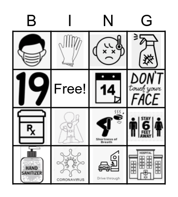 COVID BINGO Card