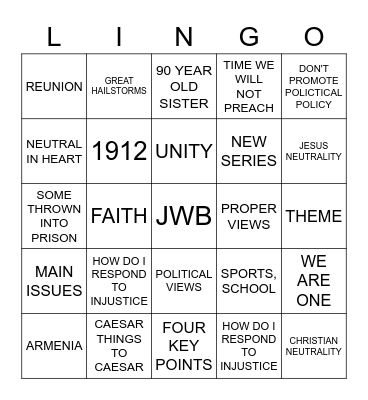 JW Game Night Phrases 18 [vss] Bingo Card