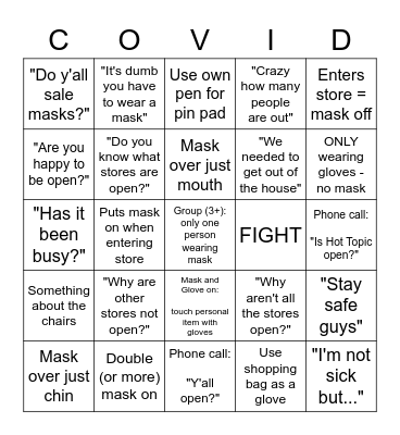 2319 Bingo Card