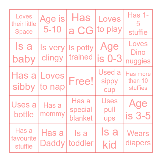 Little Bingo Card