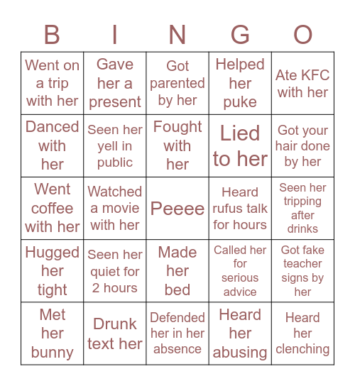 Prabhjot’s Bingo Card