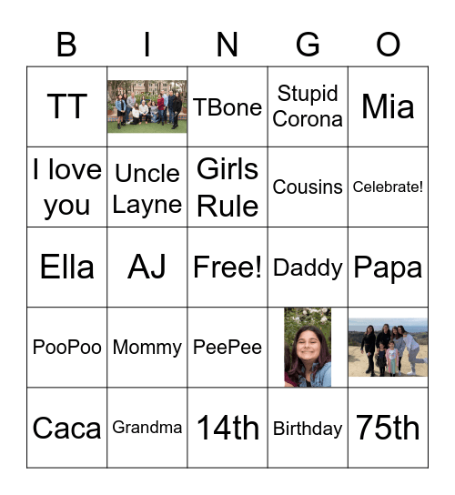 MIELLA BINGO Card
