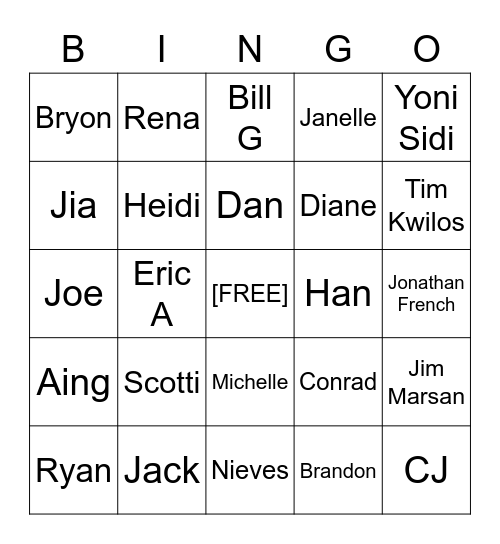 Metrum Research Group Bingo Card
