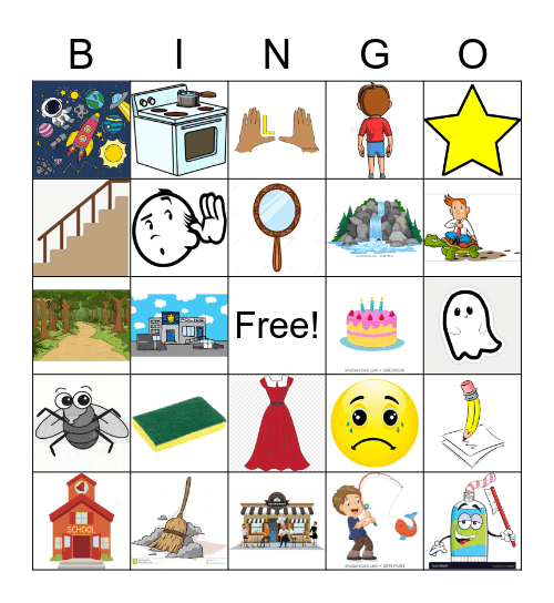 S-Blends - Spanish Bingo Card