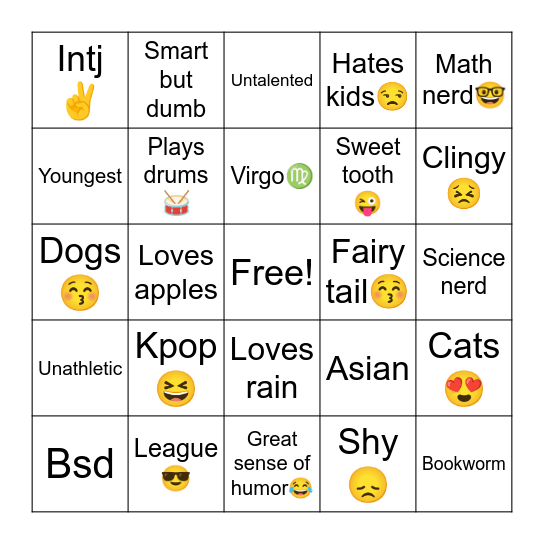 How Similar are you to RIN! Bingo Card