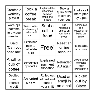 Bingo Card