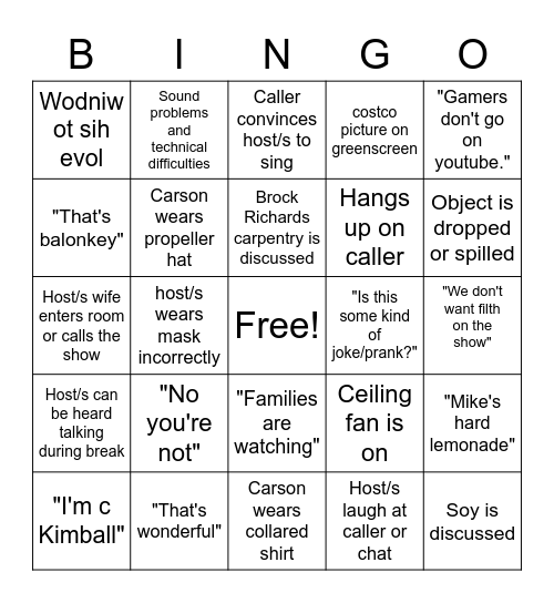 Mormon talk bingo may Bingo Card