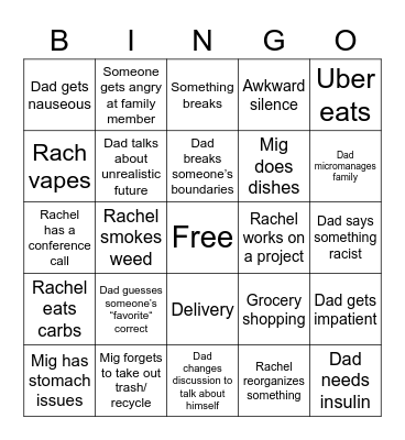 Quarantine Bingo Card