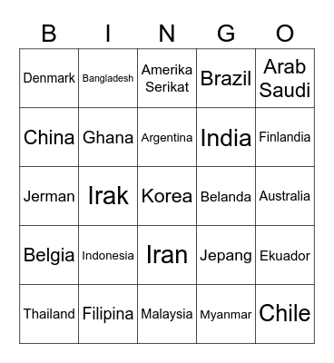 @ENA92KSJ Bingo Card