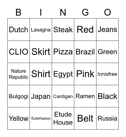 imxchangkyoun Bingo Card