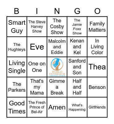 BET- TV Shows Bingo Card