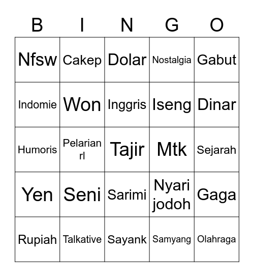 LMARKWOFF Bingo Card