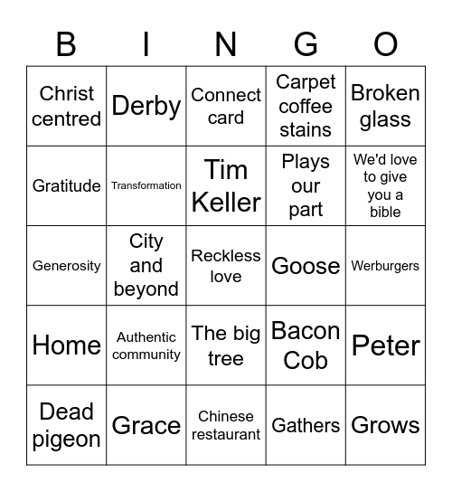 Werbs Zoom Bingo Card