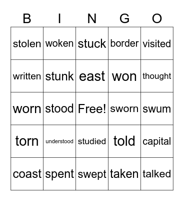 NI 2.5.5 Bingo Card