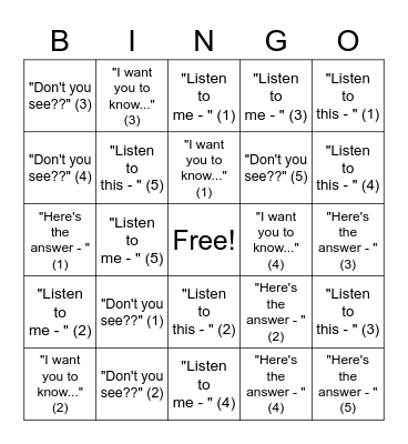 Pastor Michael's Sunday Sermon Bingo Pro Bingo Card
