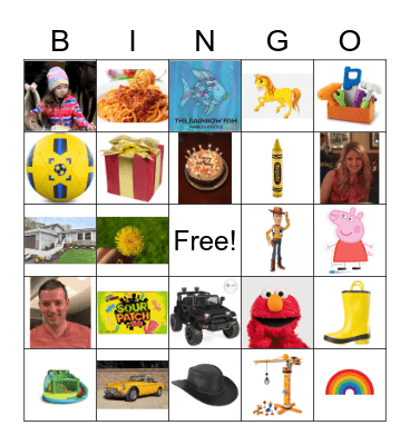 Carter's Bingo Game Bingo Card