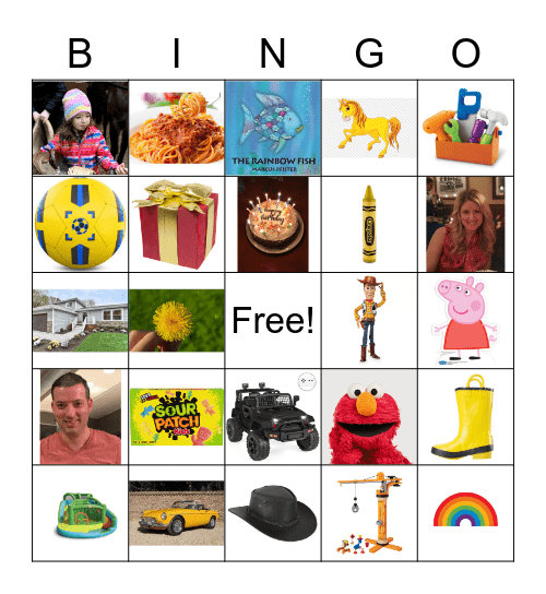 Carter's Bingo Game Bingo Card