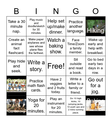 Quarantine Bingo Card