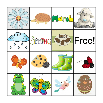 Spring Bingo Card