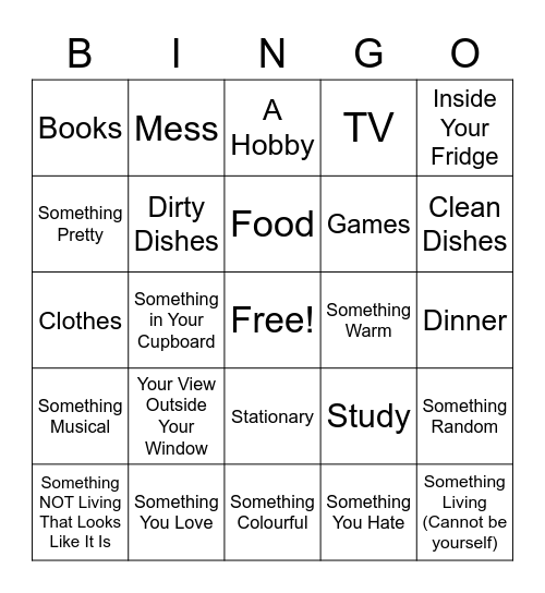 3rd Floor Scavenger Bingo! Bingo Card