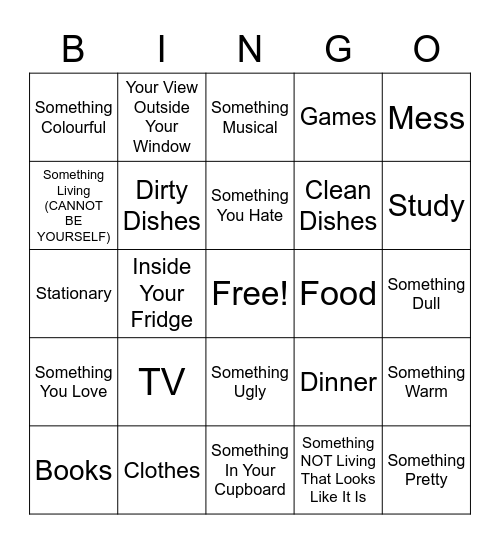 3rd Floor Scavenger Bingo Card