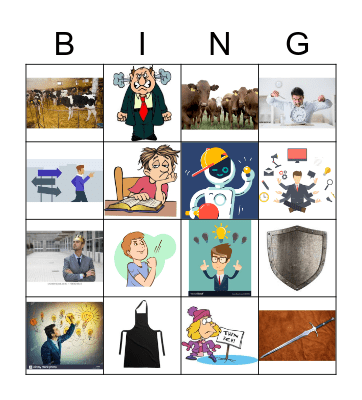 Vocabulary Review Bingo Card