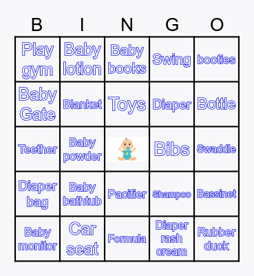 BABY SHOWER Bingo Card