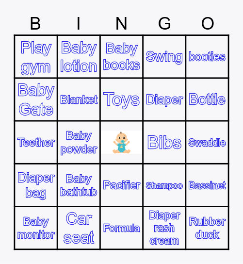 BABY SHOWER Bingo Card