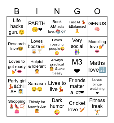 TANANA ROOMIE EDITION Bingo Card
