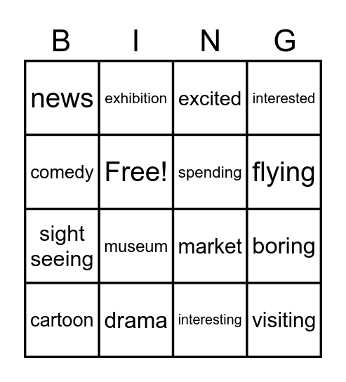 Gr 7 Lesson 9A and 9B Vocabulary Bingo Card