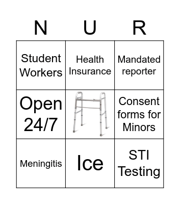 Health BINGO Card