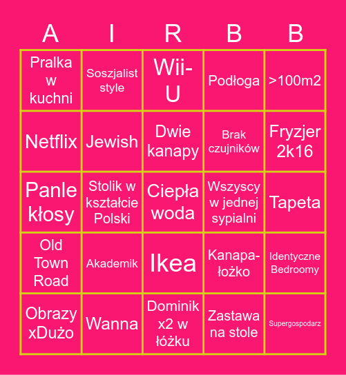 Mieszkaniowe Bingo Cracovia 2k20 Bingo Card
