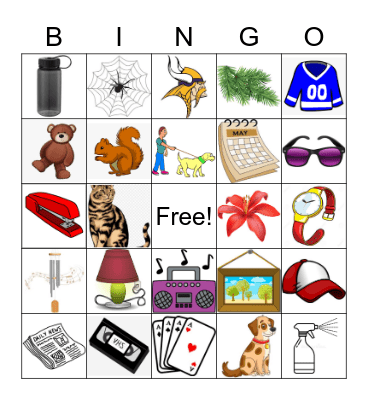 Indoor/Outdoor Bingo Card