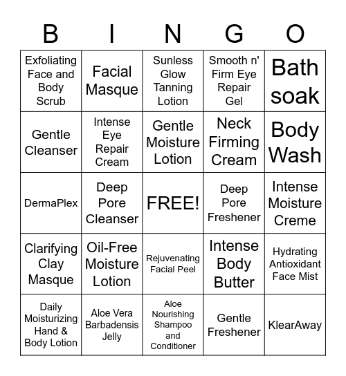 L'BRI BINGO! Bingo Card