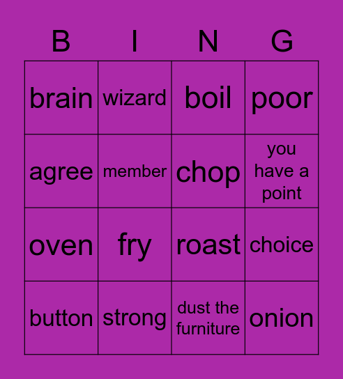 Tech it easy revision 4 Bingo Card